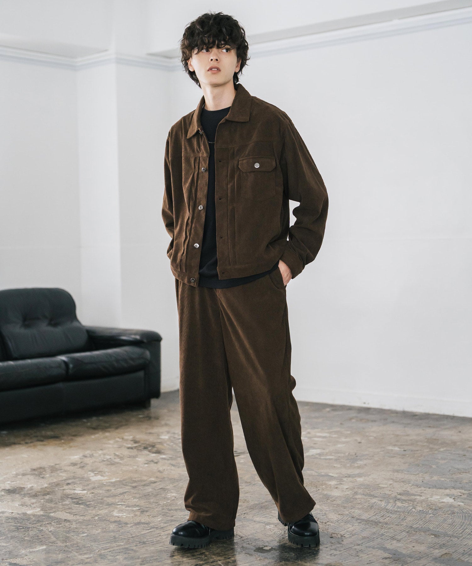 コーデュロイセットアップ 1stショートジャケット/短丈ブルゾン