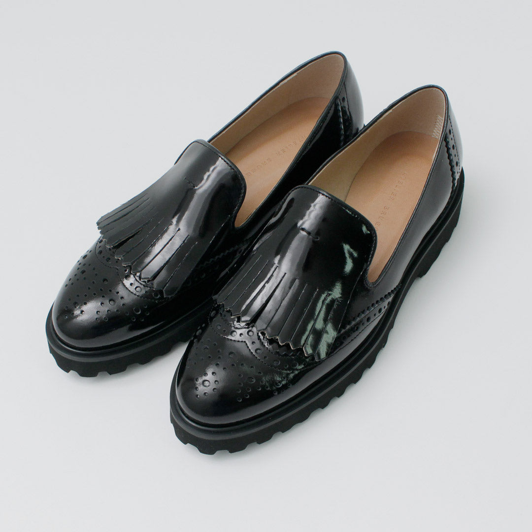 ATELIER BRUGGE（アトリエブルージュ） キルトメダリオン シューズ