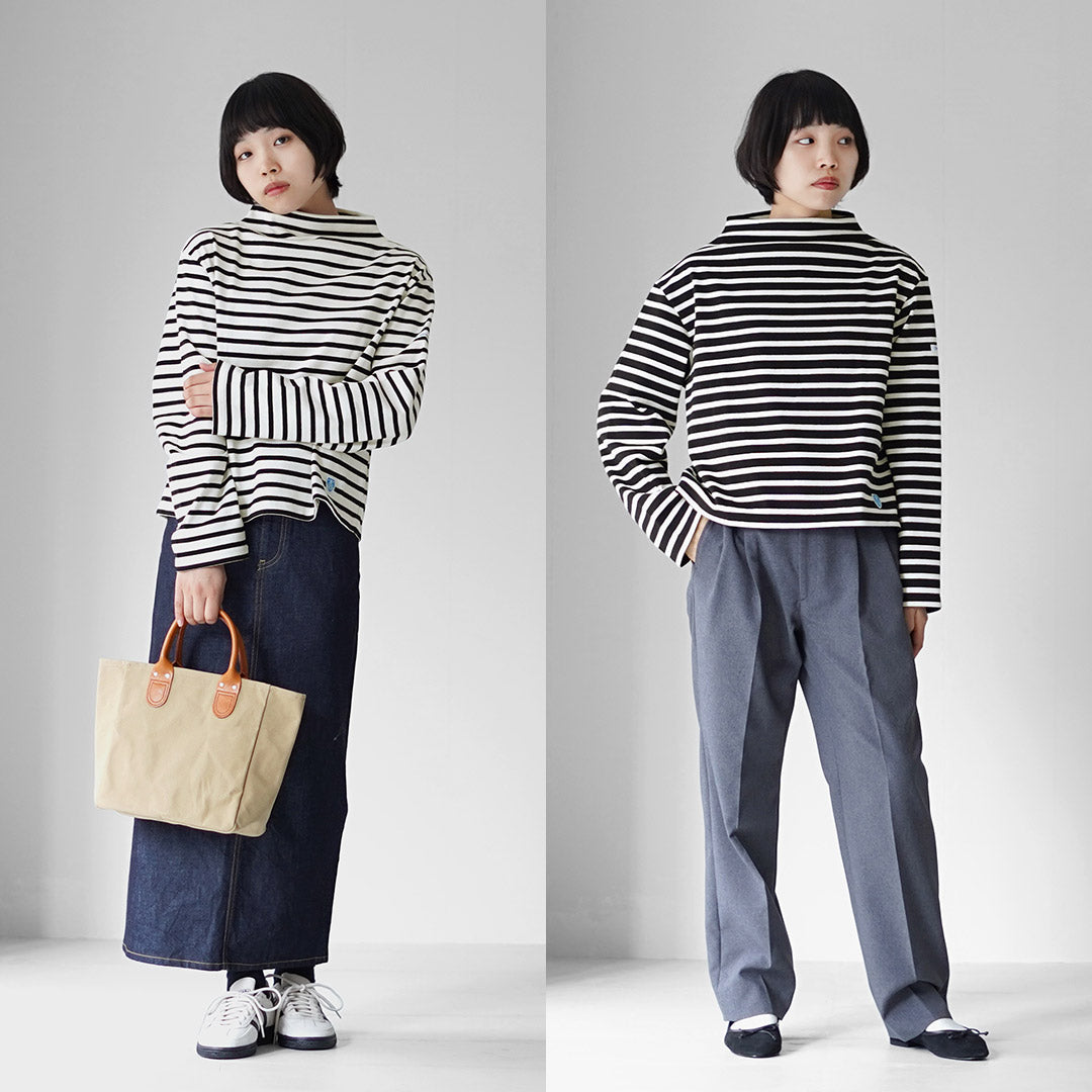 ORCIVAL（オーシバル） ボトルネック ロングスリーブ プルオーバー