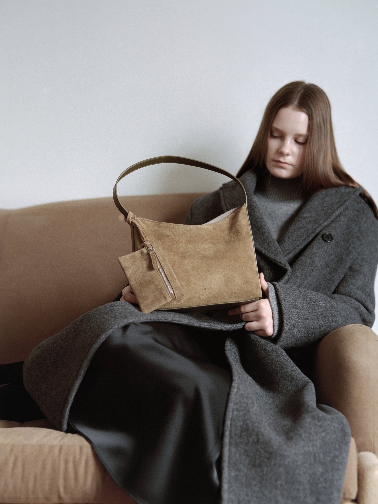 Mini Pulpy hobo bag Suede