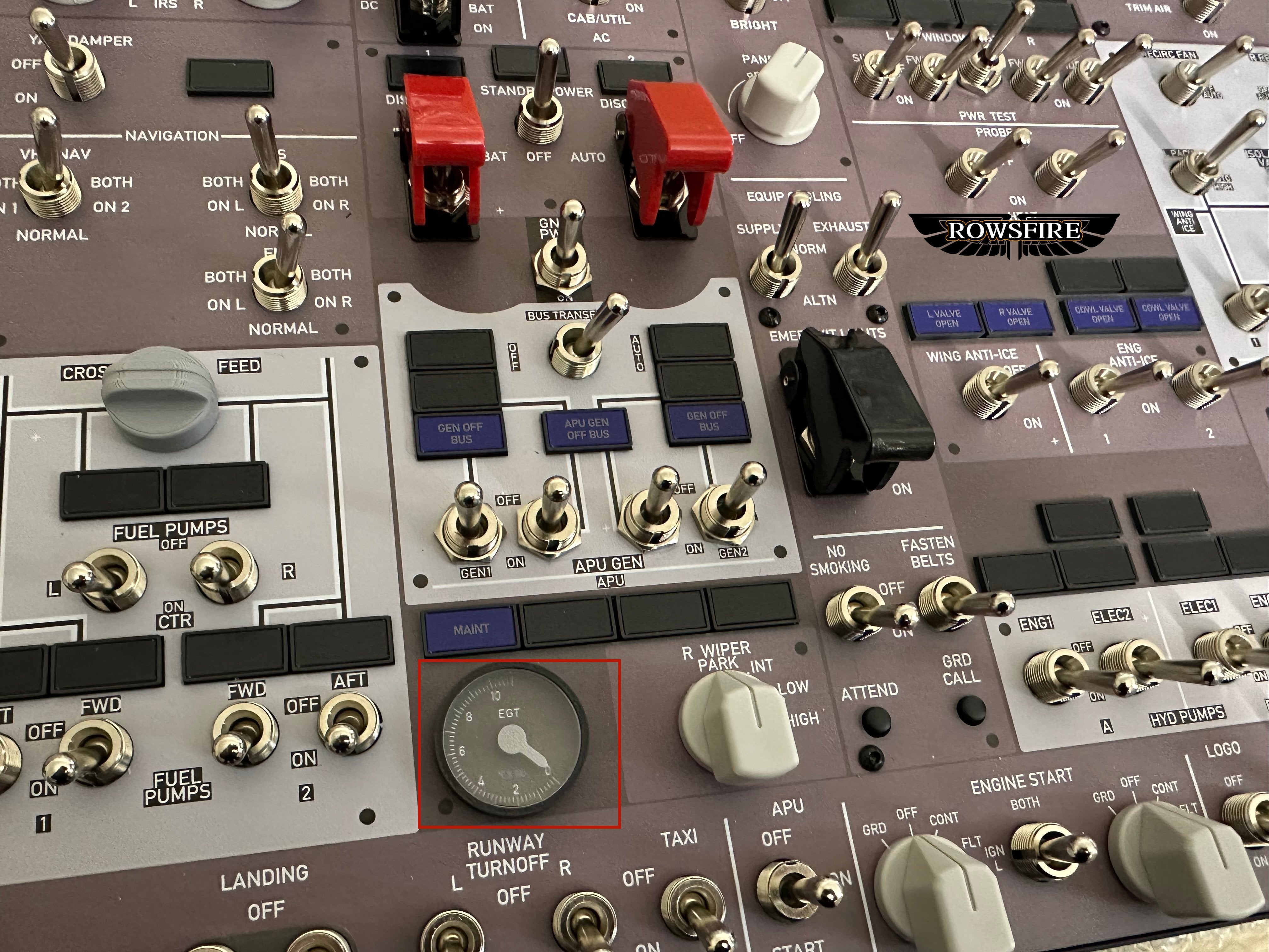 Rowsfire B107 B737 Overhead Panel-Presale