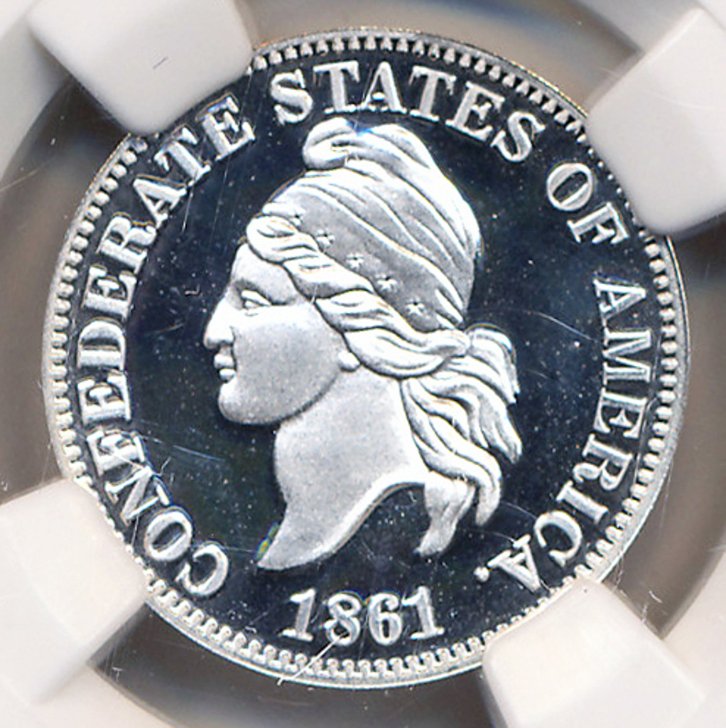 1/10 oz Silver 1861 Confederate Cent Smithsonian 
