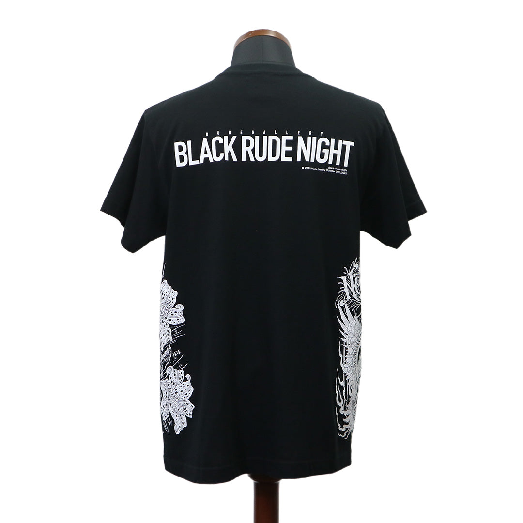 BLACK RUDE NIGHT STAGE CLOTHING FOR MUSICIANS TEE – RUDE GALLERY