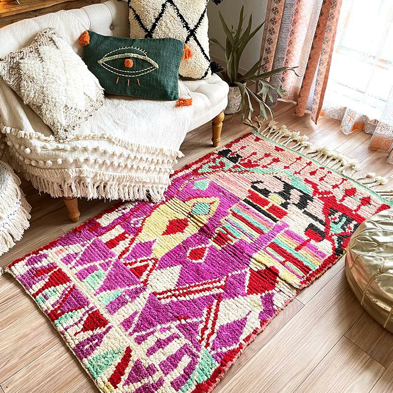 モロッコ発！世界に1枚だけのヴィンテージカーペット・ラグ『ボシャル