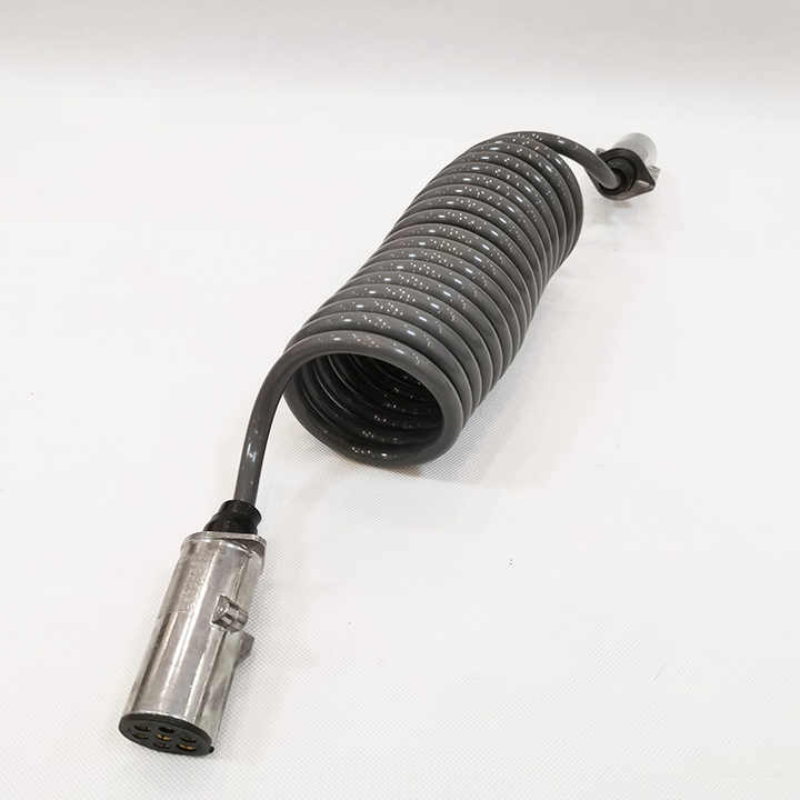 トラックトレーラー用ABS/EBSコイル電源ケーブル7ピンコネクター付き