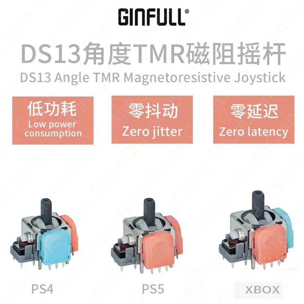 Ginfull Ds13-Max TMR Joysticks - No Jitter, No Deadzone
