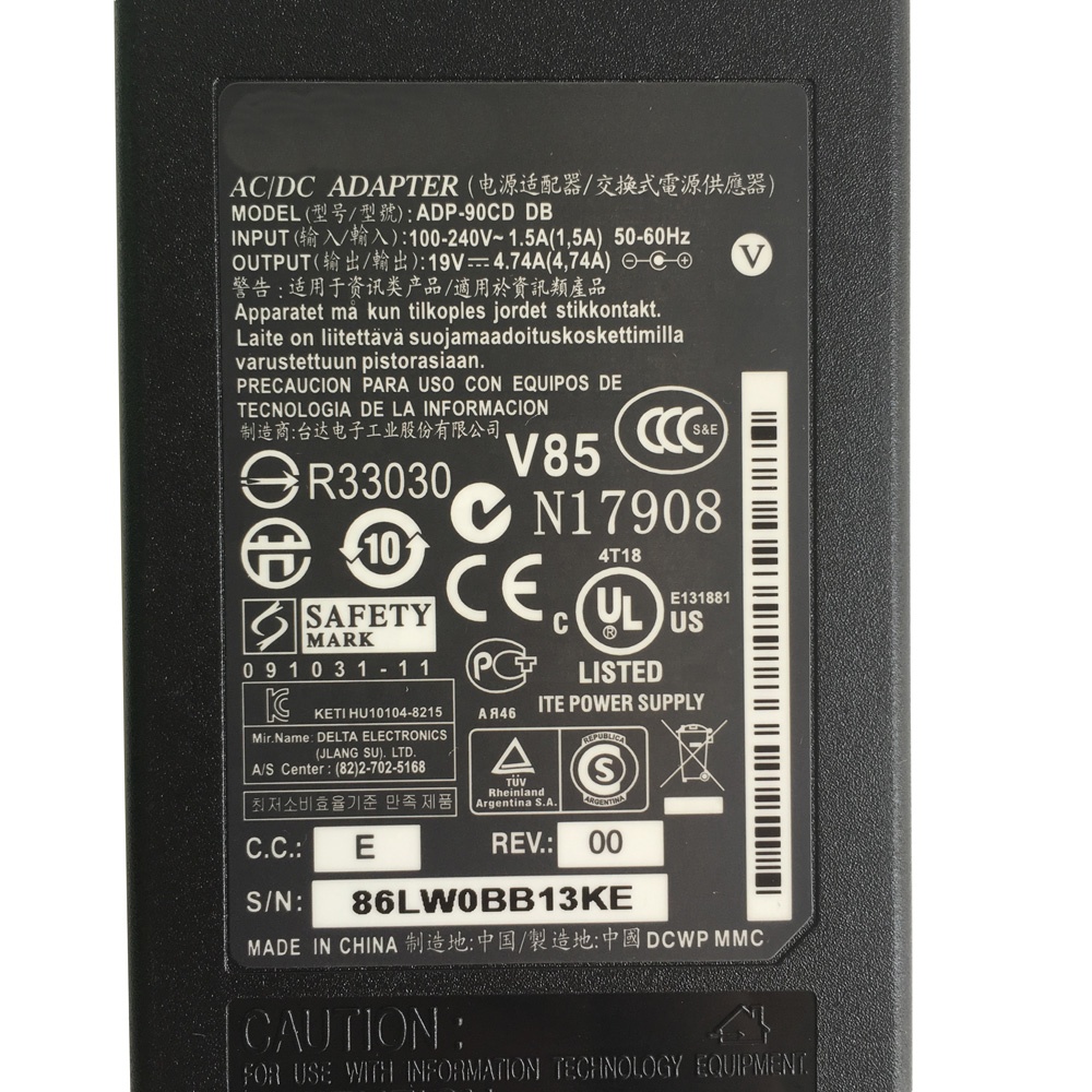 ノートパソコン充電器ACアダプター90W Acer Aspire 7750G NP515 Nitro