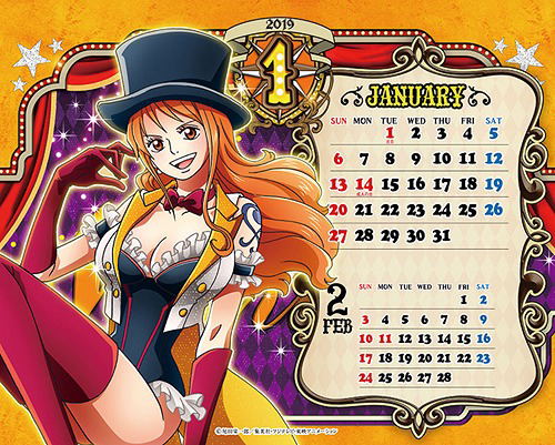 One Piece 2019 Desktop Sexy Calendar Show