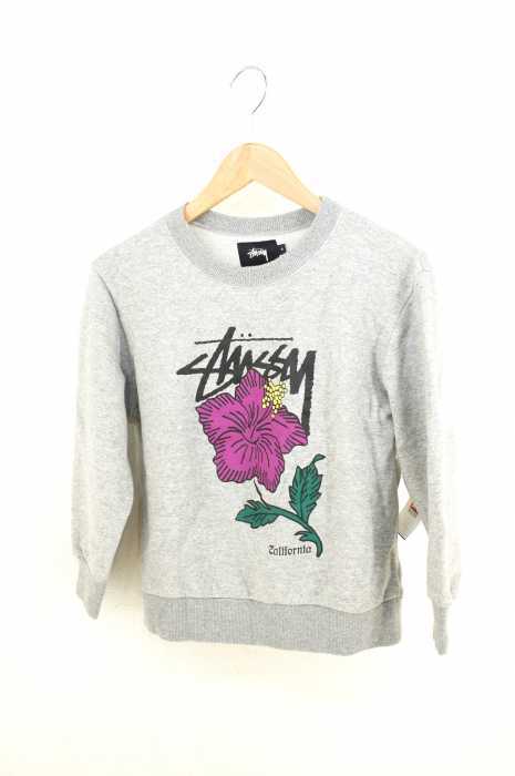 STUSSY （ステューシー） Cariforniaフラワープリントクルーネック