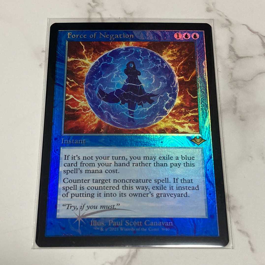 否定の力 旧枠 Foil 英 Force of Negation 1枚 (Used) （1171589605