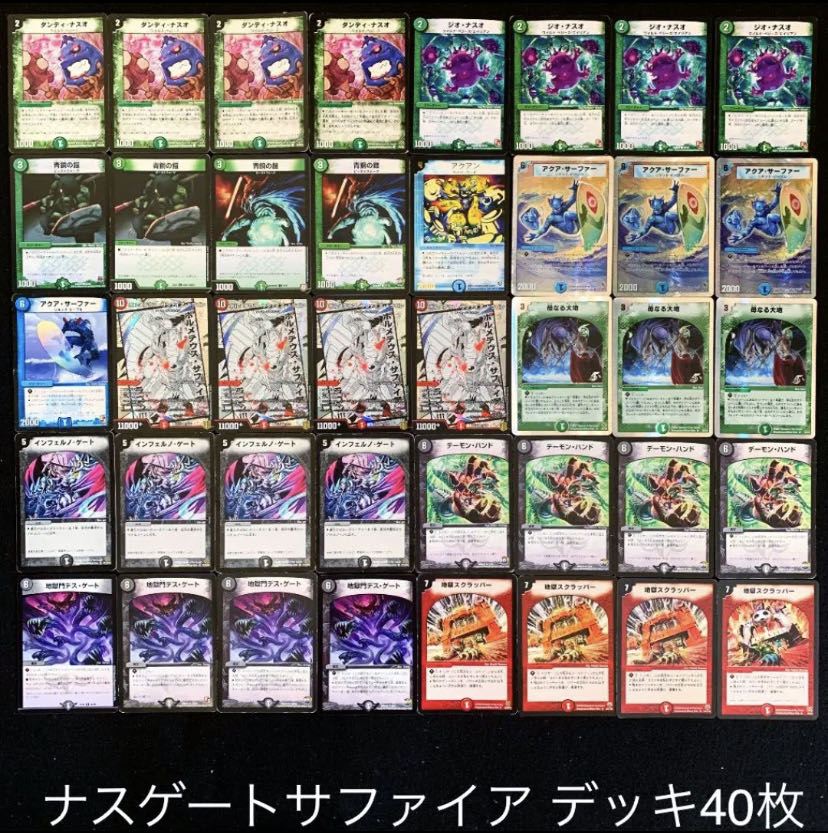 デュエマ No.403 殿堂ゼロ ナスゲートサファイア デッキ40枚 30枚の