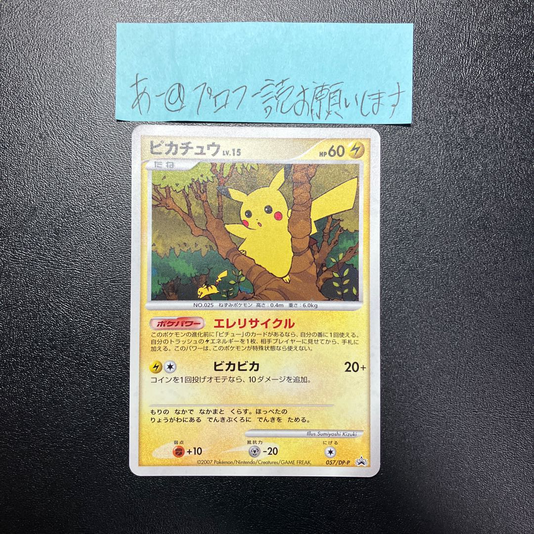 ピカチュウ エレリサイクル プロモ 057/DP-P 1枚の通販 あー@プロフ