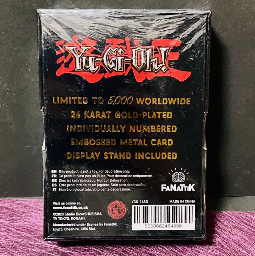 5000個限定】遊戯王英語版 三幻神オシリスの天空竜 24Kメッキ金属製
