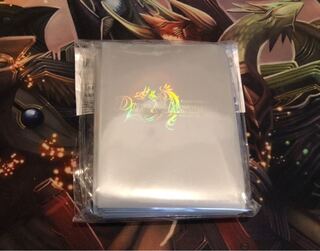 デュエマ 公式スリーブ 未開封 カードプロテクト50 シルバー 白ロゴ