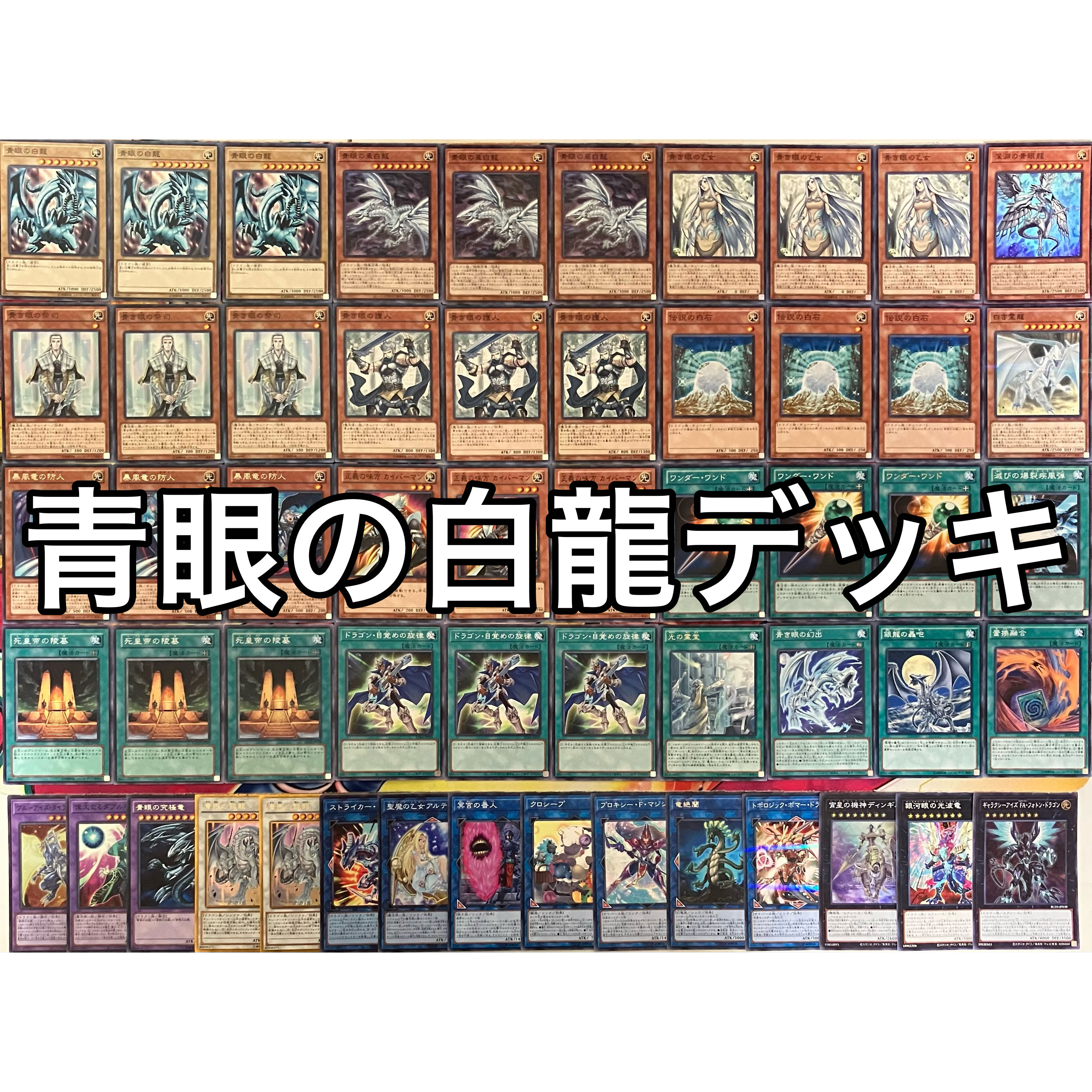 遊戯王 No.890 青眼の白龍デッキ ブルーアイズデッキ 海馬瀬人デッキ 1