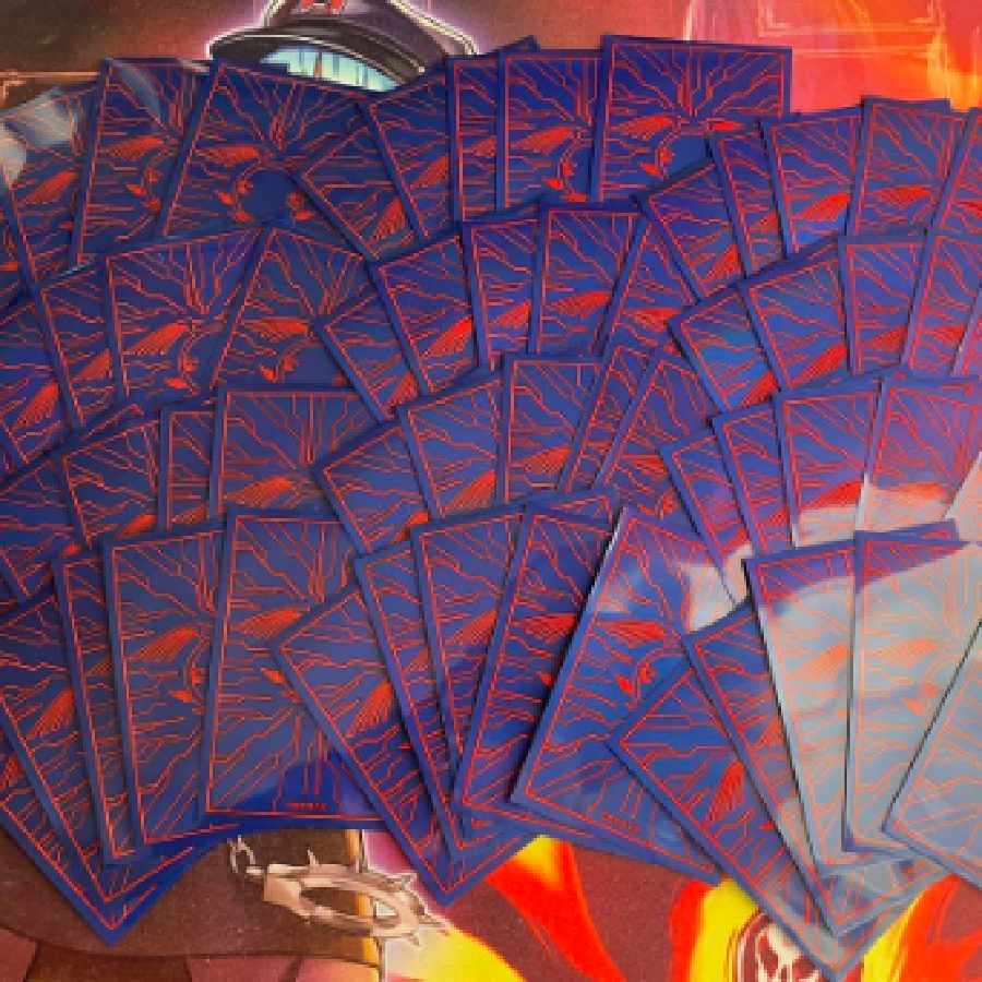 遊戯王 竜の紋章 スリーブ 青 60枚 30枚の通販 山崎タス（659011296