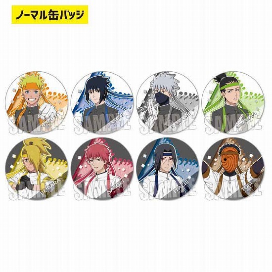 NARUTO-ナルト- 疾風伝 トレーディング缶バッジ 応援団ver. 9個入り