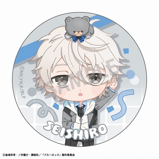 ブルーロック トレーディング缶バッジ テディベア 描き起こし 6個入り