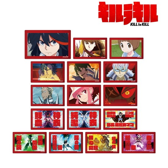 キルラキル トレーディング場面写カードステッカー 16個入り1BOX