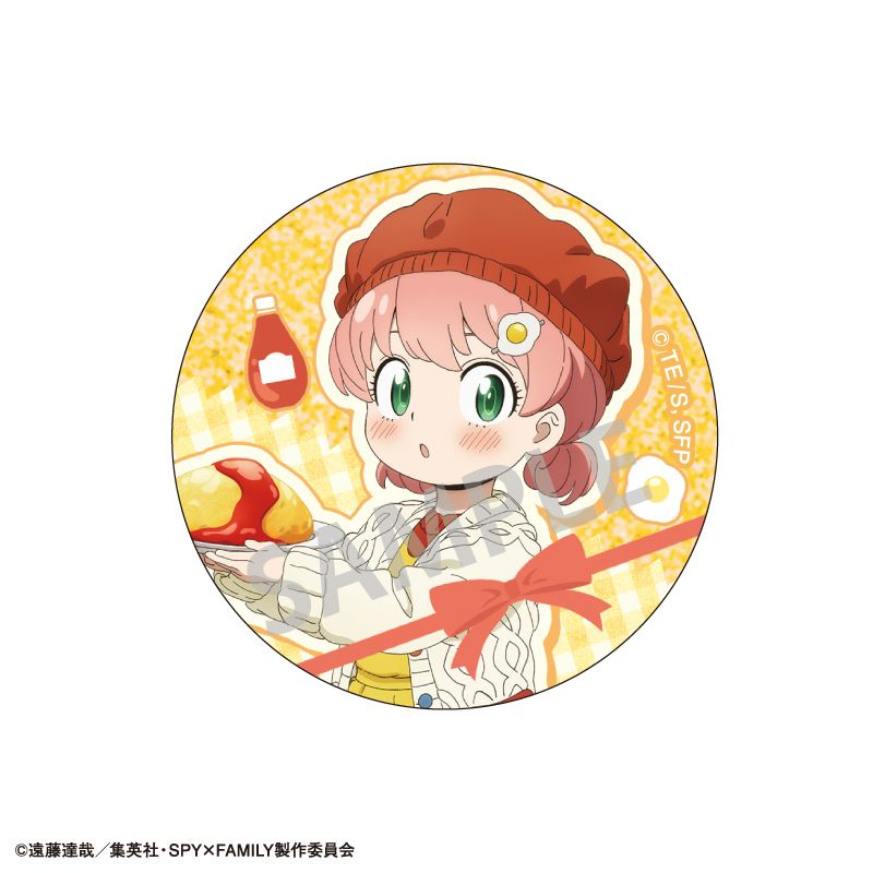 SPY×FAMILY トレーディンググリッター缶バッジ 食べ物 6個入り1BOX