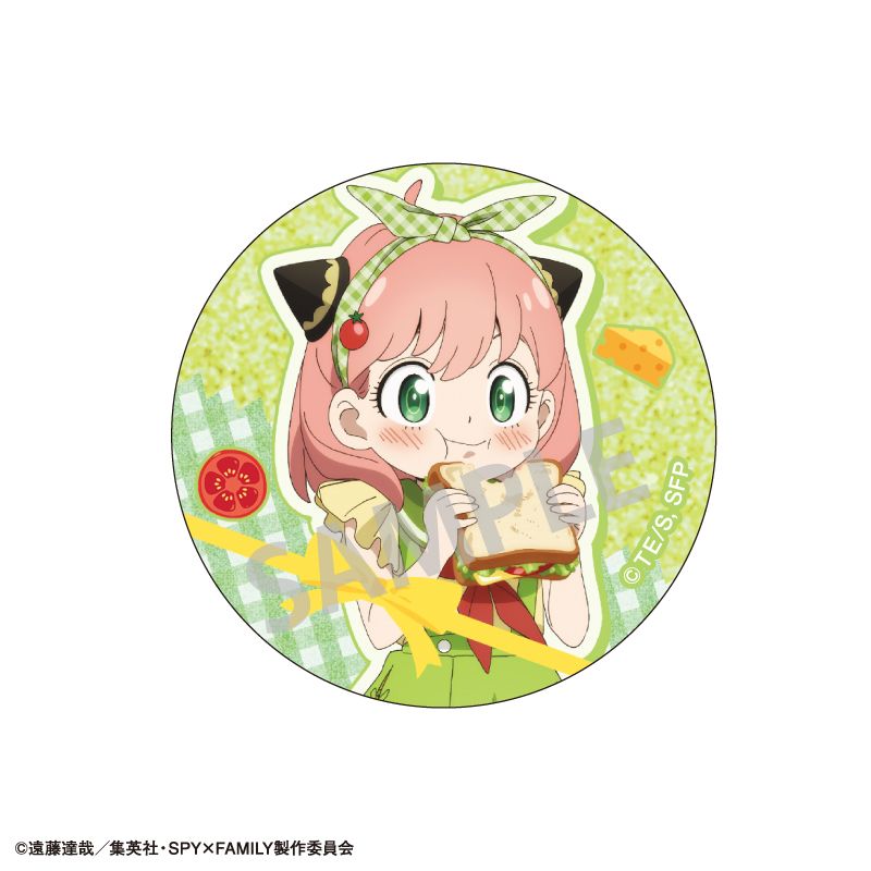 SPY×FAMILY トレーディンググリッター缶バッジ 食べ物 6個入り1BOX