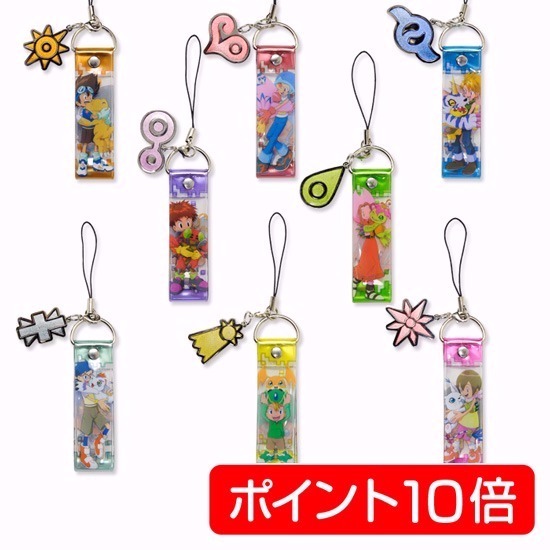 デジモンアドベンチャー トレーディング紋章ストラップ 8個入り1BOX