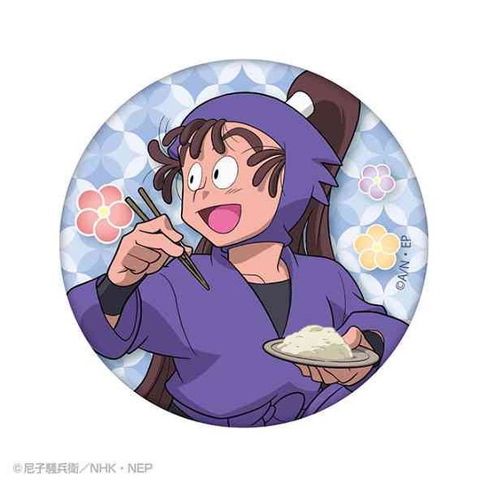 忍たま乱太郎 「同室」描き下ろし BIG缶バッジ 尾浜勘右衛門｜ホビーの