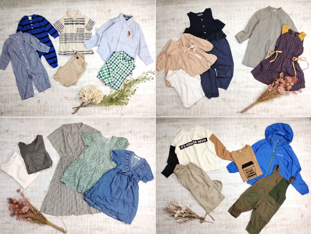 50枚] 春夏 キッズ 子供服 女の子 男の子 人気ブランド入り セット
