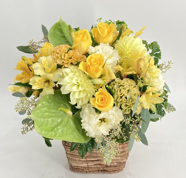 イエロー系おまかせアレンジメント Y-14（カラー：イエロー）｜ ｜with