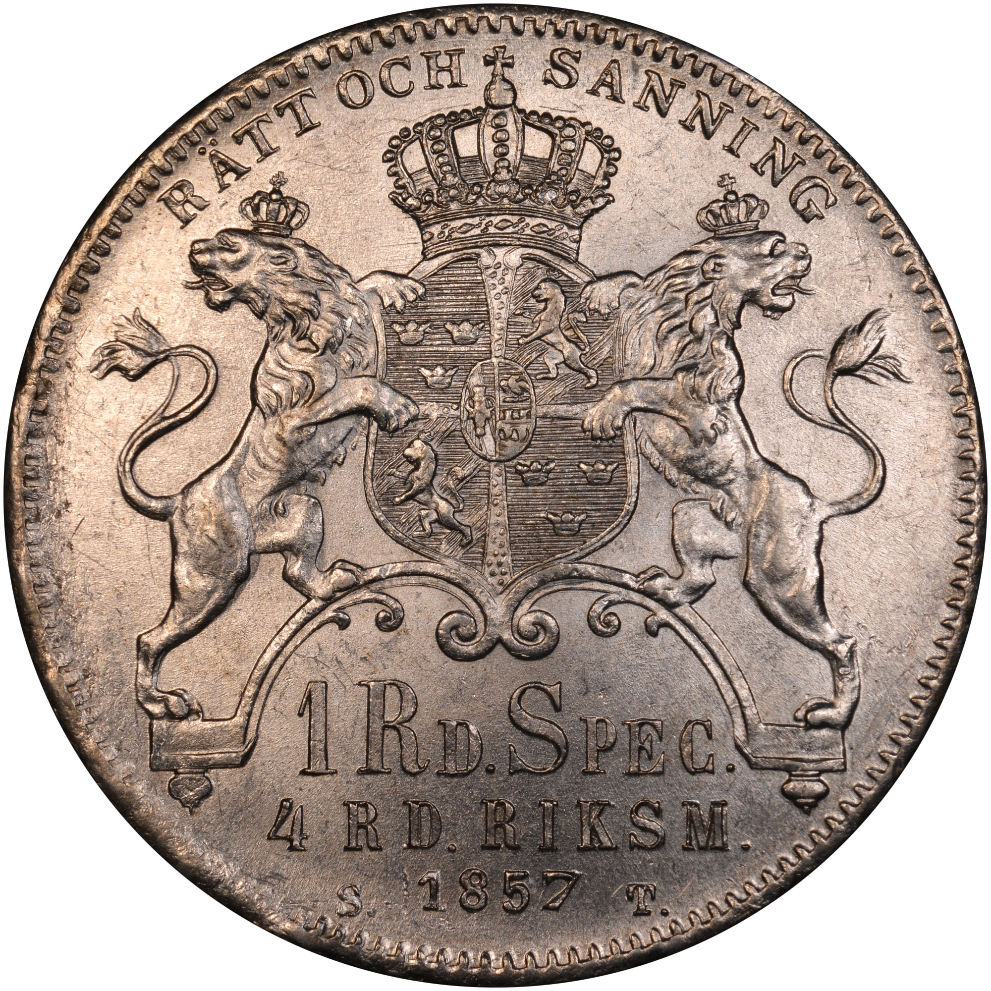 Sweden Riksdaler Specie KM 689 Prices & Values | NGC