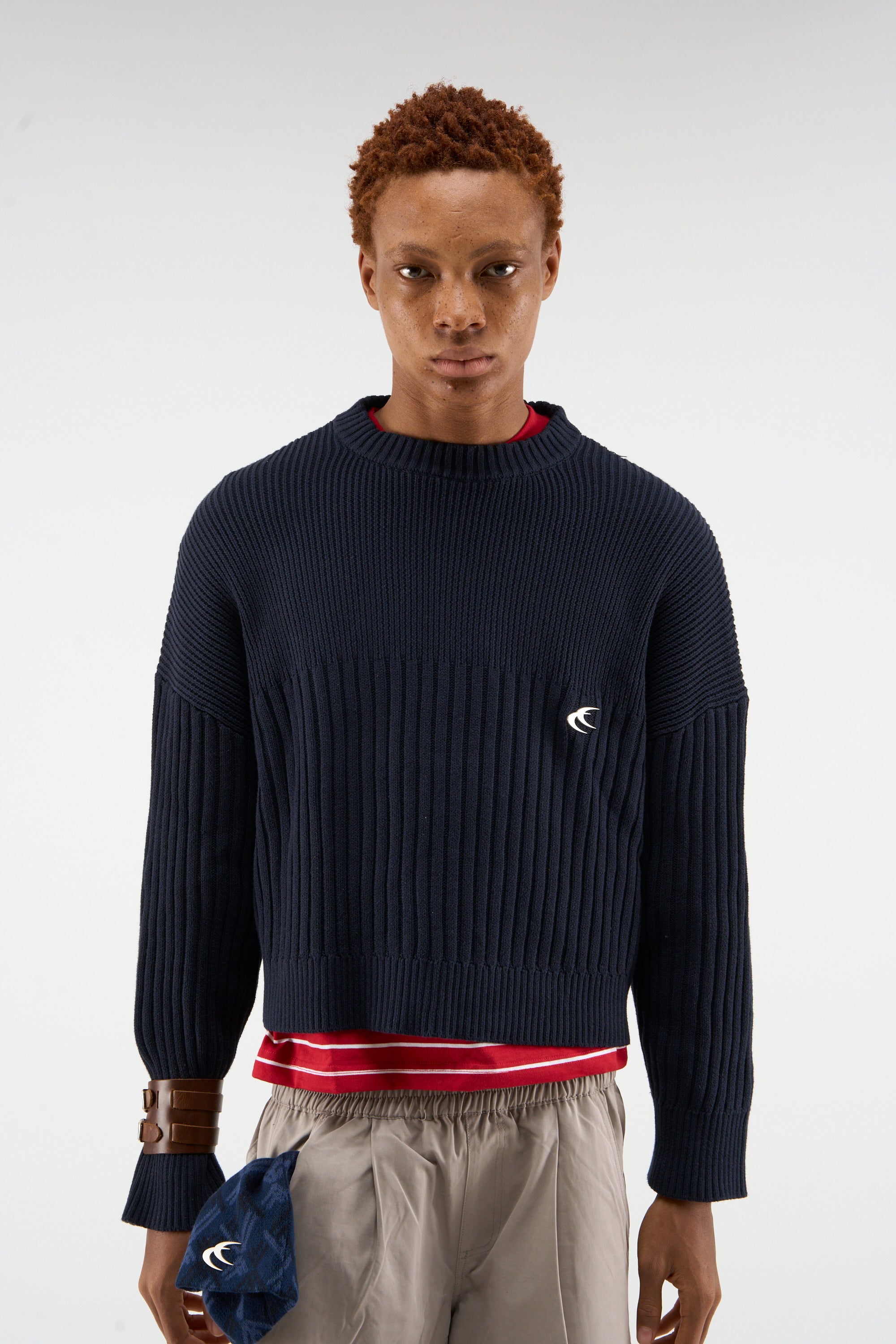 Pin Navy Knit – Scuffers