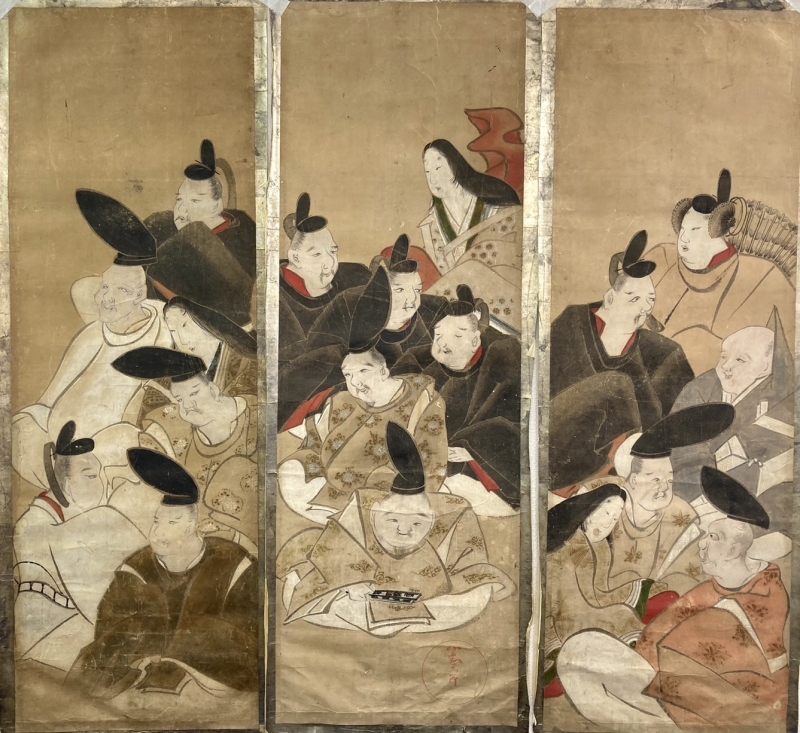 ◇6枚まとめて◇俵屋宗達(對青軒)「三十六歌仙」屏風剥がし まくり