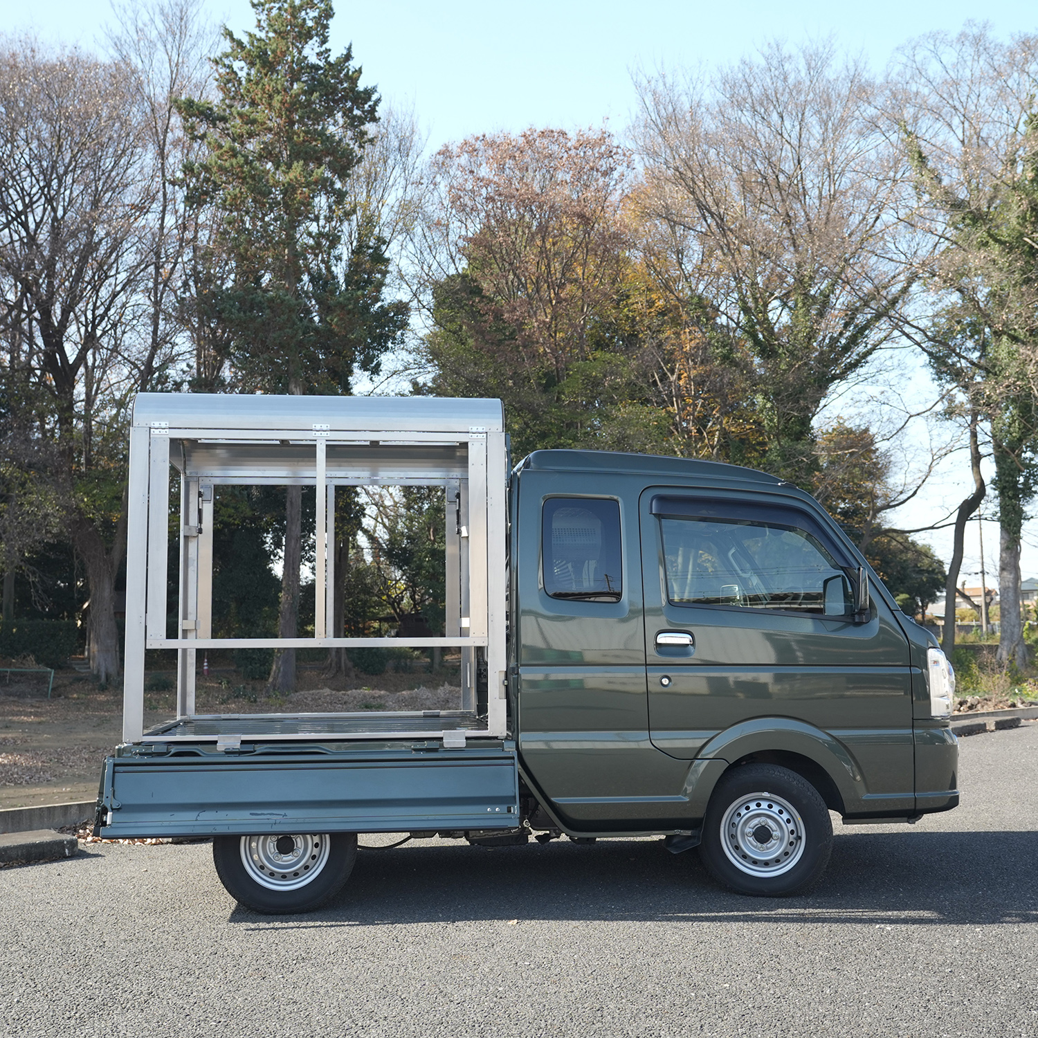 RV-SuperCarry スーパーキャリイ荷台用 フレーム＆三開放幌 国産セット