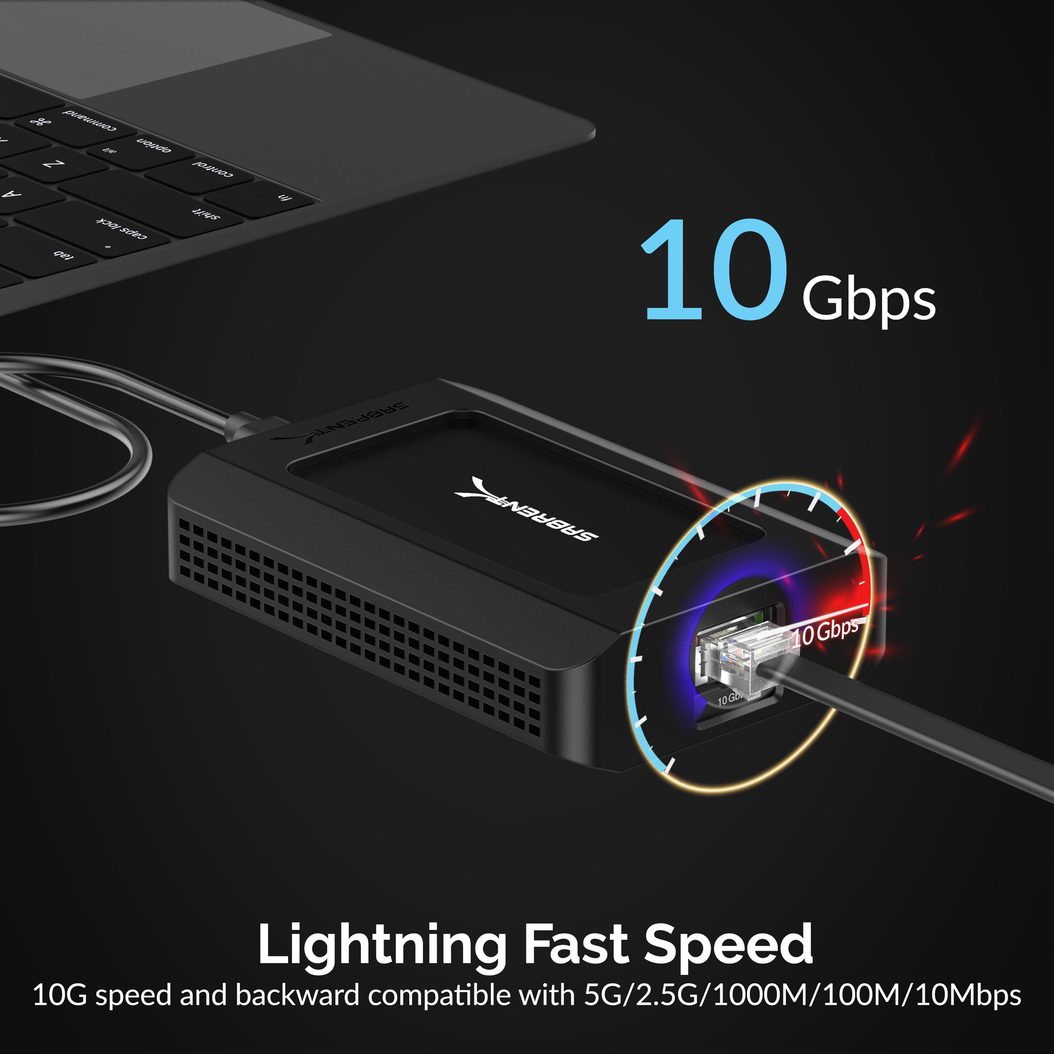Thunderbolt™ 3 Ethernet Adapter - Sabrent