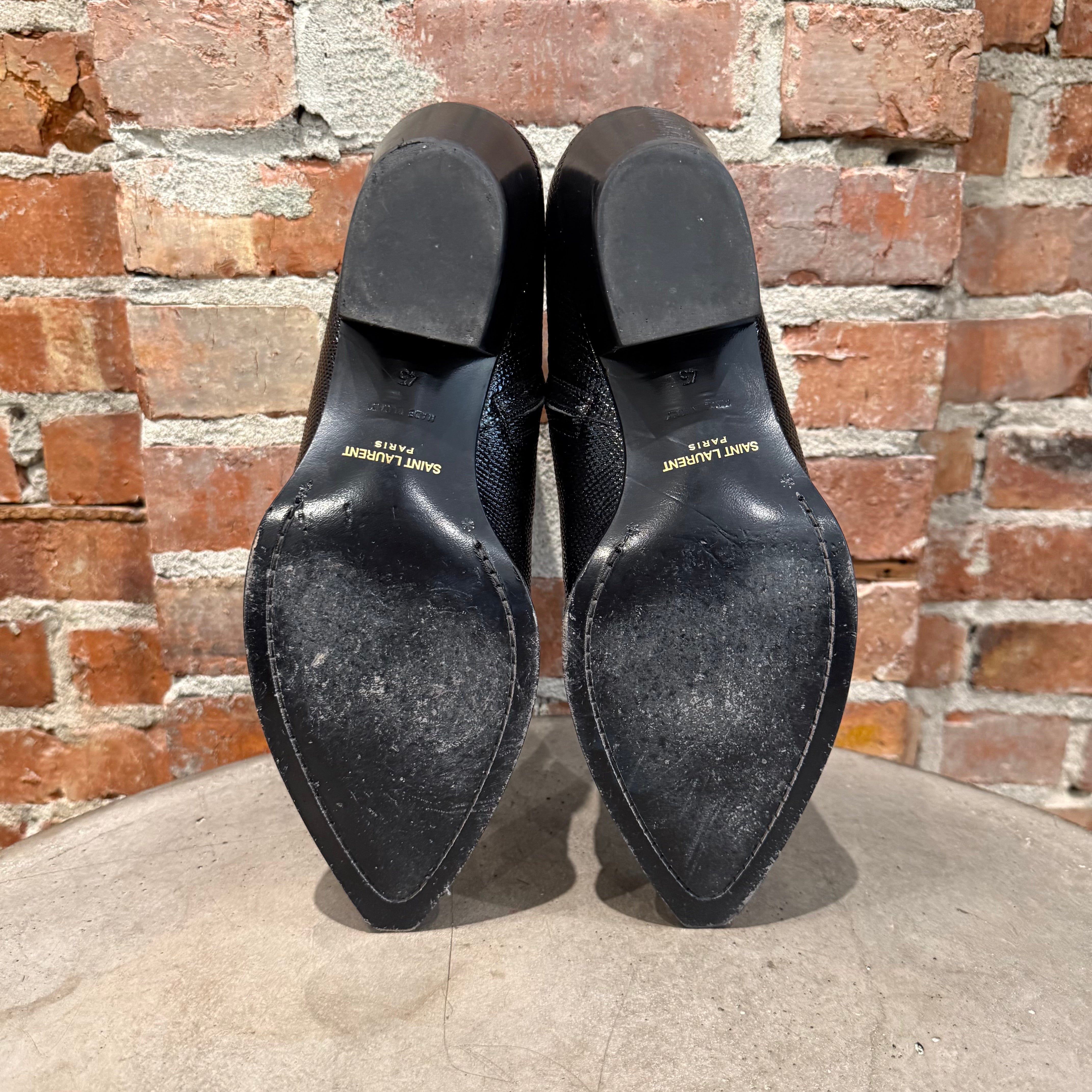 SAINT LAURENT PARIS LIZARD LUKAS BOOTS 'BLACK' – Sadō Room