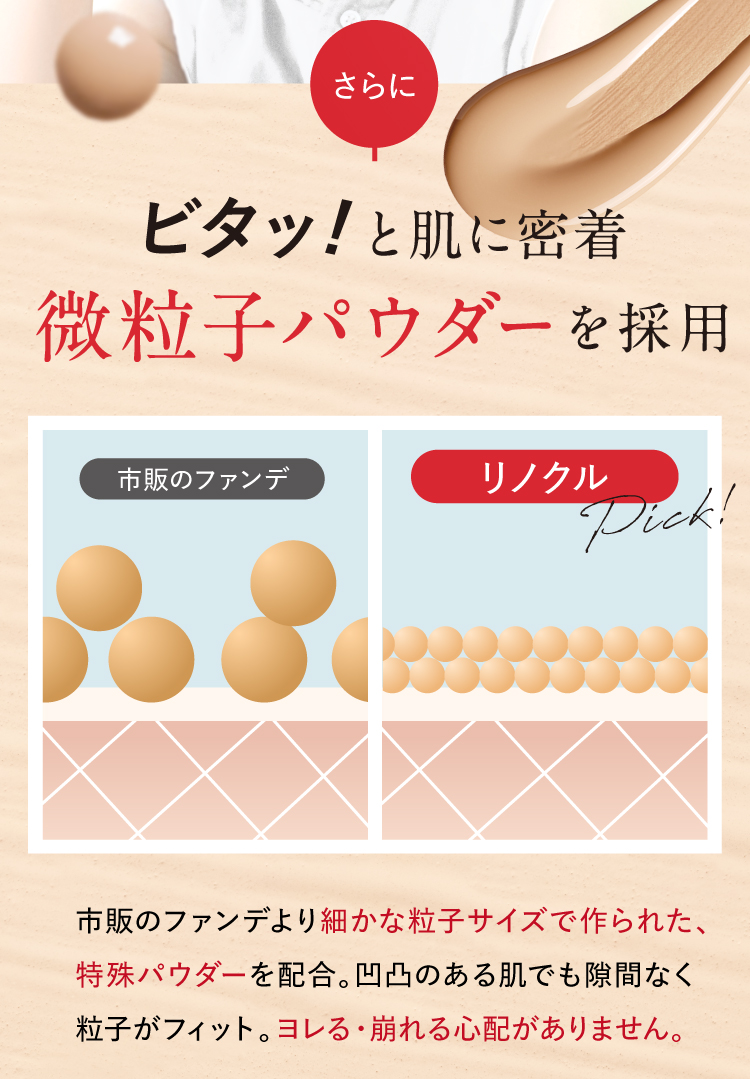 公式【リノクルリッチカバーファンデーション】薬用シワ改善