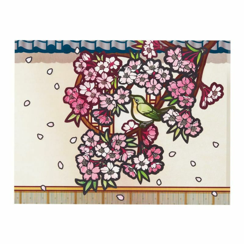 桜 #サクラ #ちぎり絵 #春 #昭和レトロ 桜 #サクラ #ちぎり絵 #春