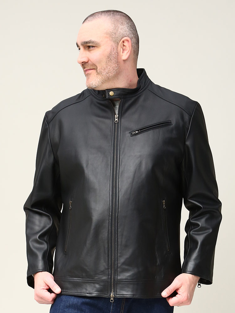 大きいサイズ メンズ B＆T CLUB (ビーアンドティークラブ) ラムレザー