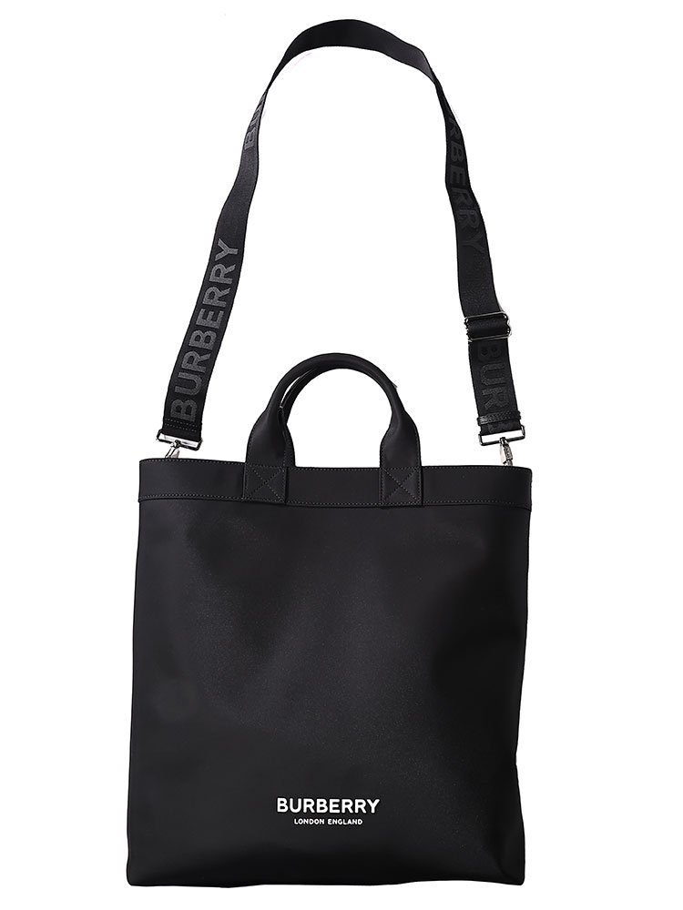 BURBERRY (バーバリー) 2WAY ロゴ ナイロン トートバッグ BB8063497