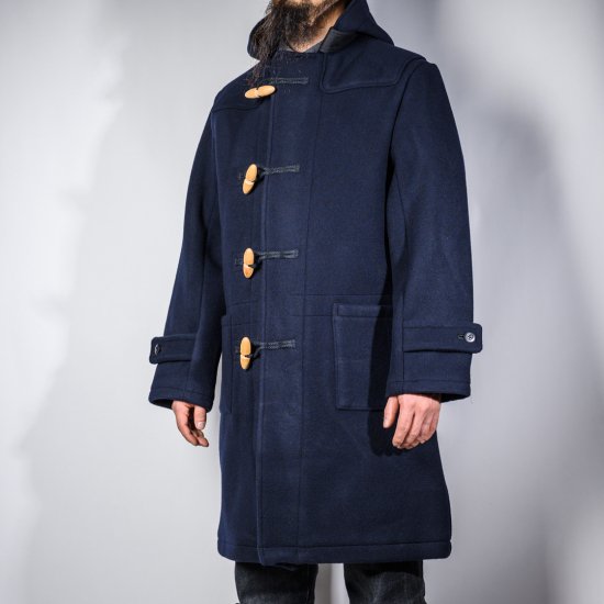 Duffle coat cashmere melton navy – BONCOURA Official Online Store