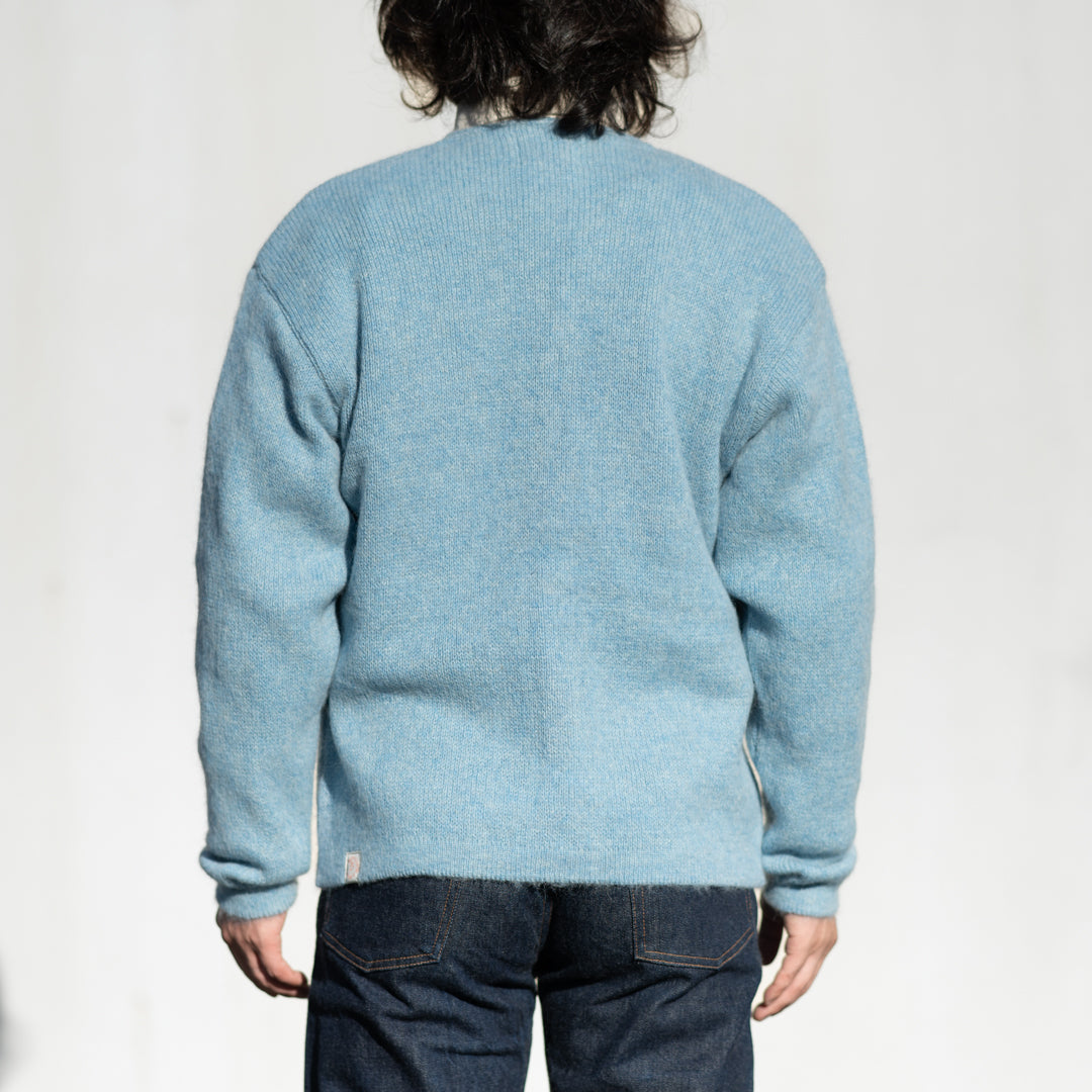 Alpaca Mohair Cardigan light blue – BONCOURA Official Online Store
