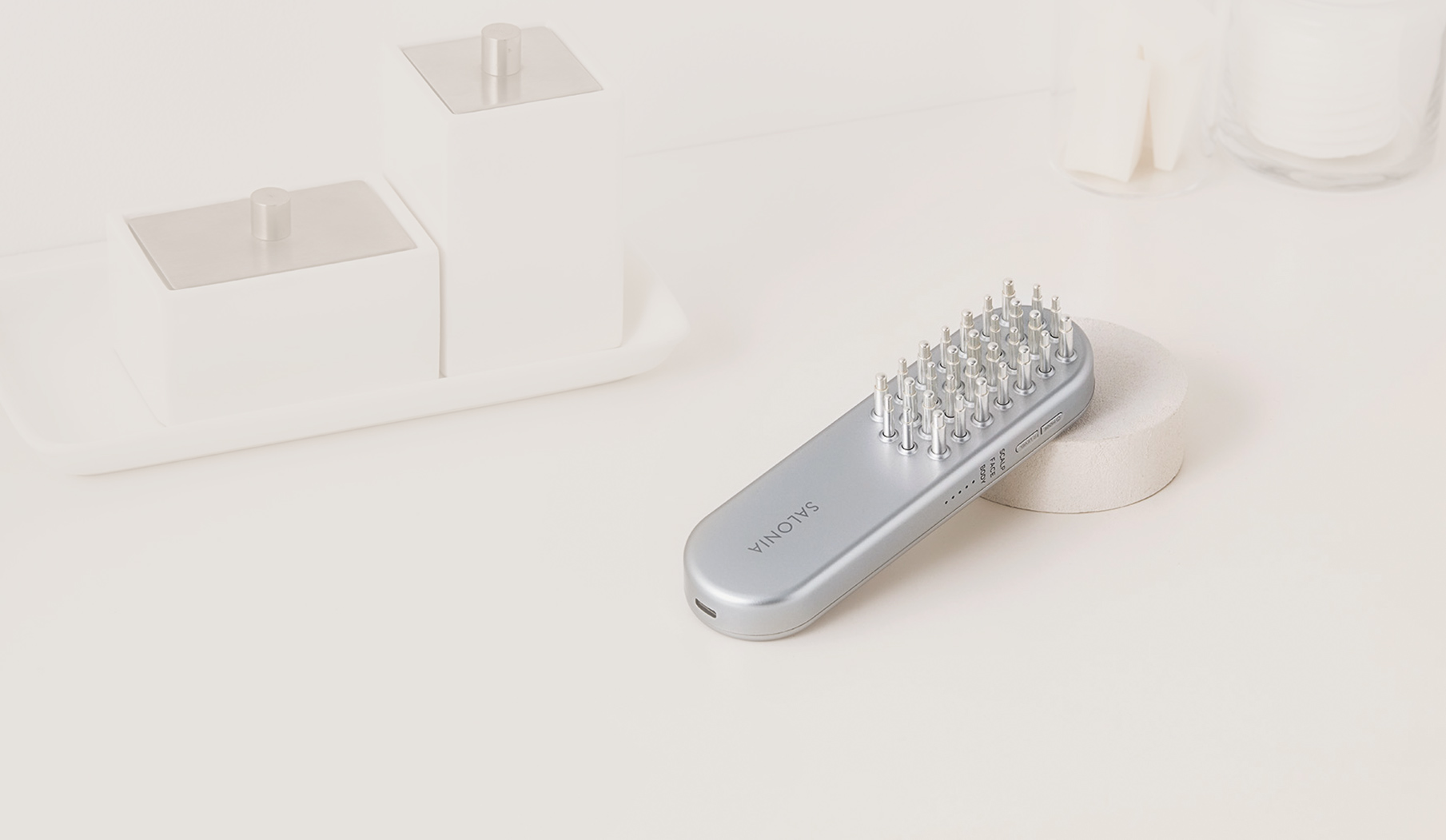 ⭐︎ichia⭐︎SALONIA EMSリフトブラシ シルバー セール】SALONIA