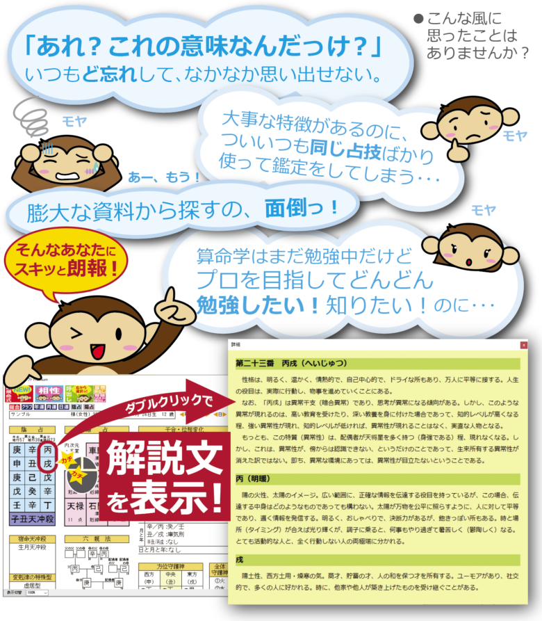 算命学命式算出ソフト Premium | 株式会社さる山さる子