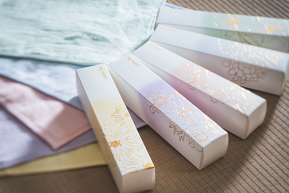 sara-la「咲-saki-」ガーゼパイルハンカチ ピンク 綿100% | 今治タオル