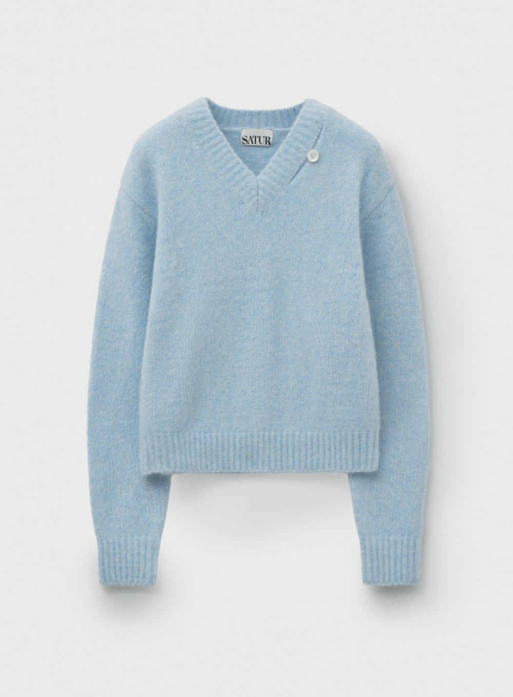 W) Essen Two-Tone Mohair Pullover Knit