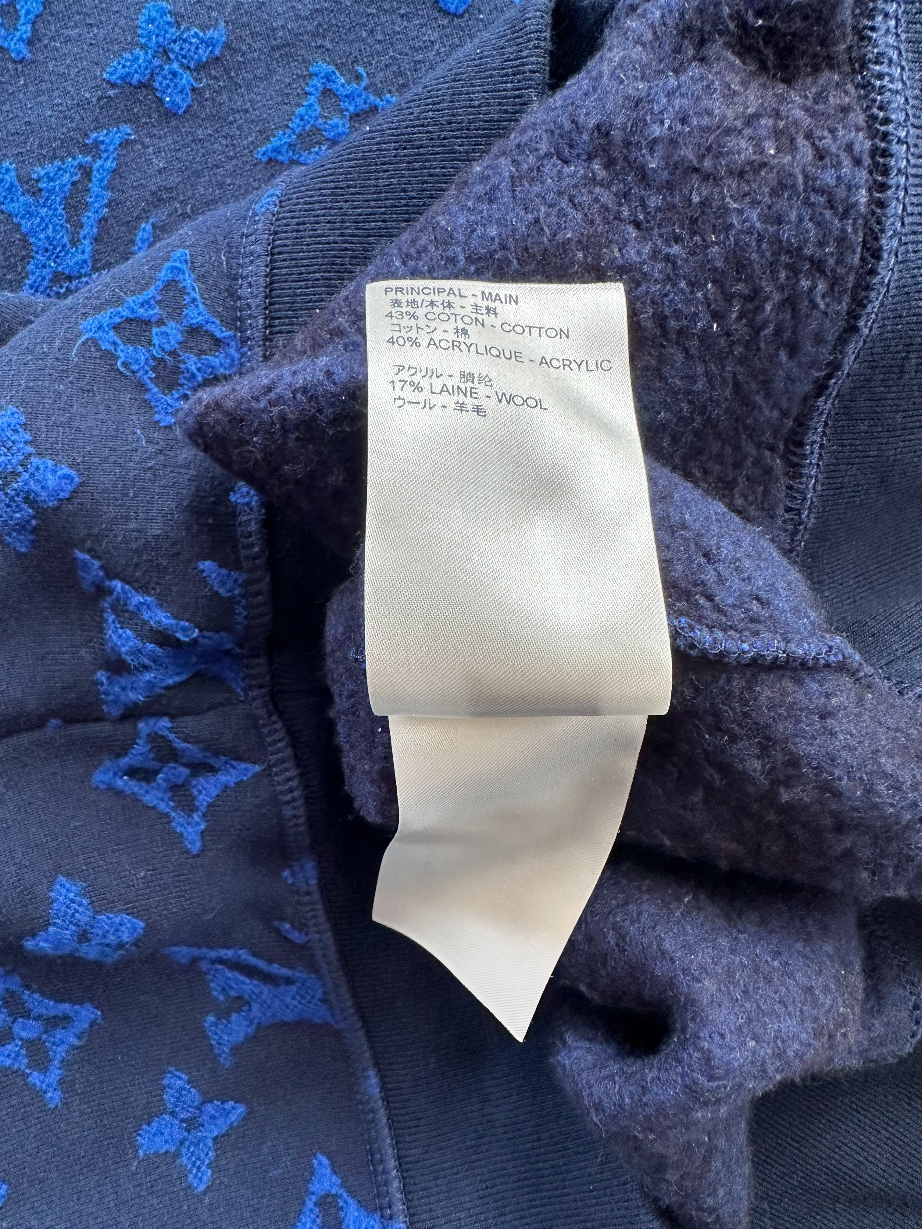 Louis Vuitton Blue Monogram Jacquard Sweater – Savonches