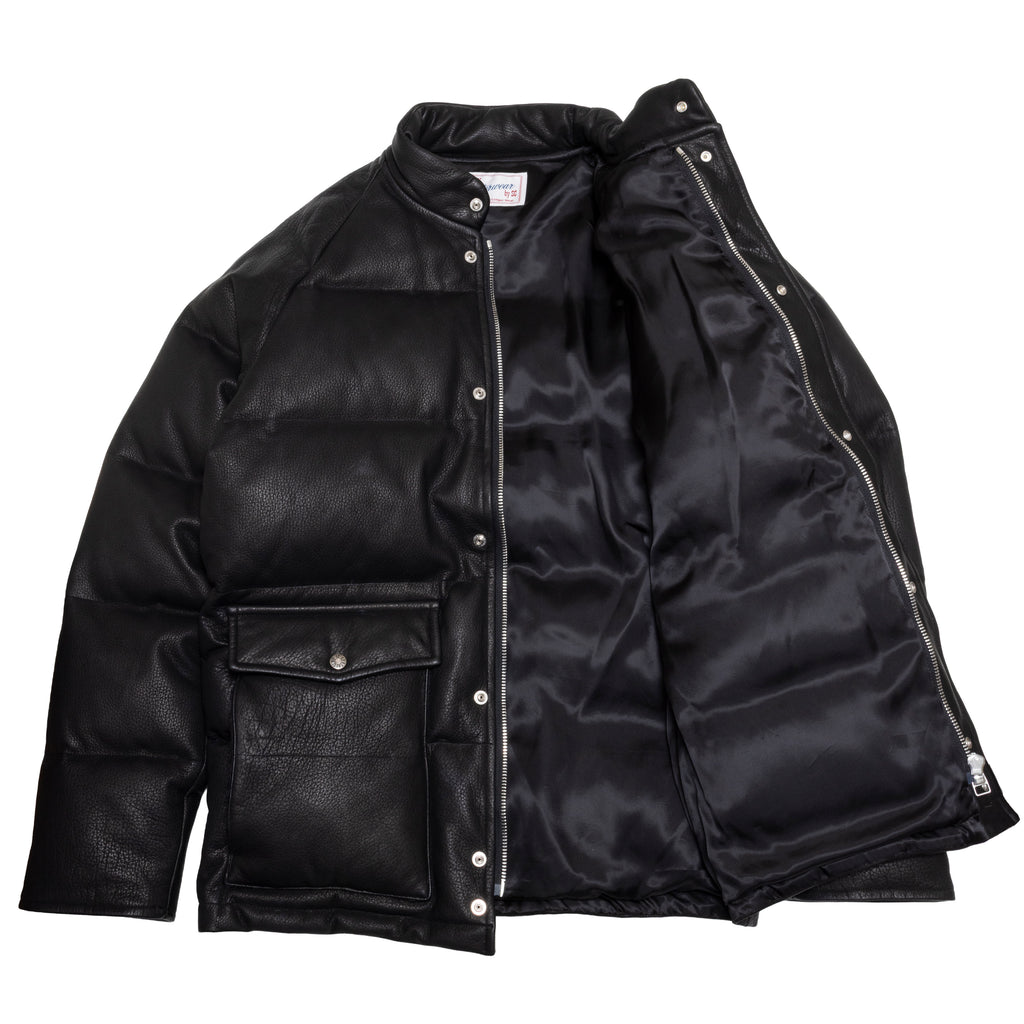 DEERSKIN LEATHER DOWN / BLACK – SC WEB STORE