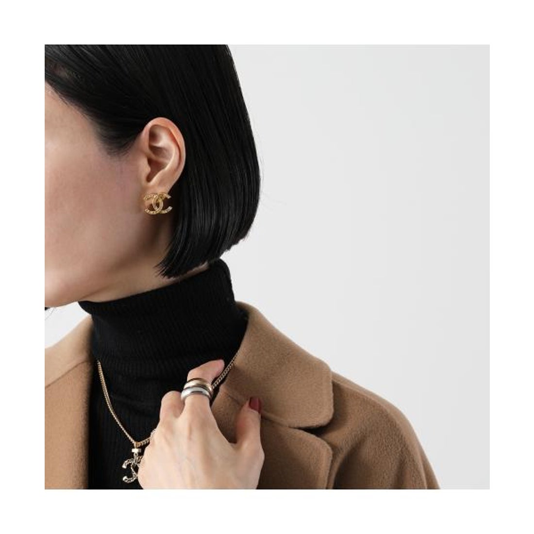 シャネル CHANEL CHANEL ピアス ABE517 B18474 ココマーク ライン