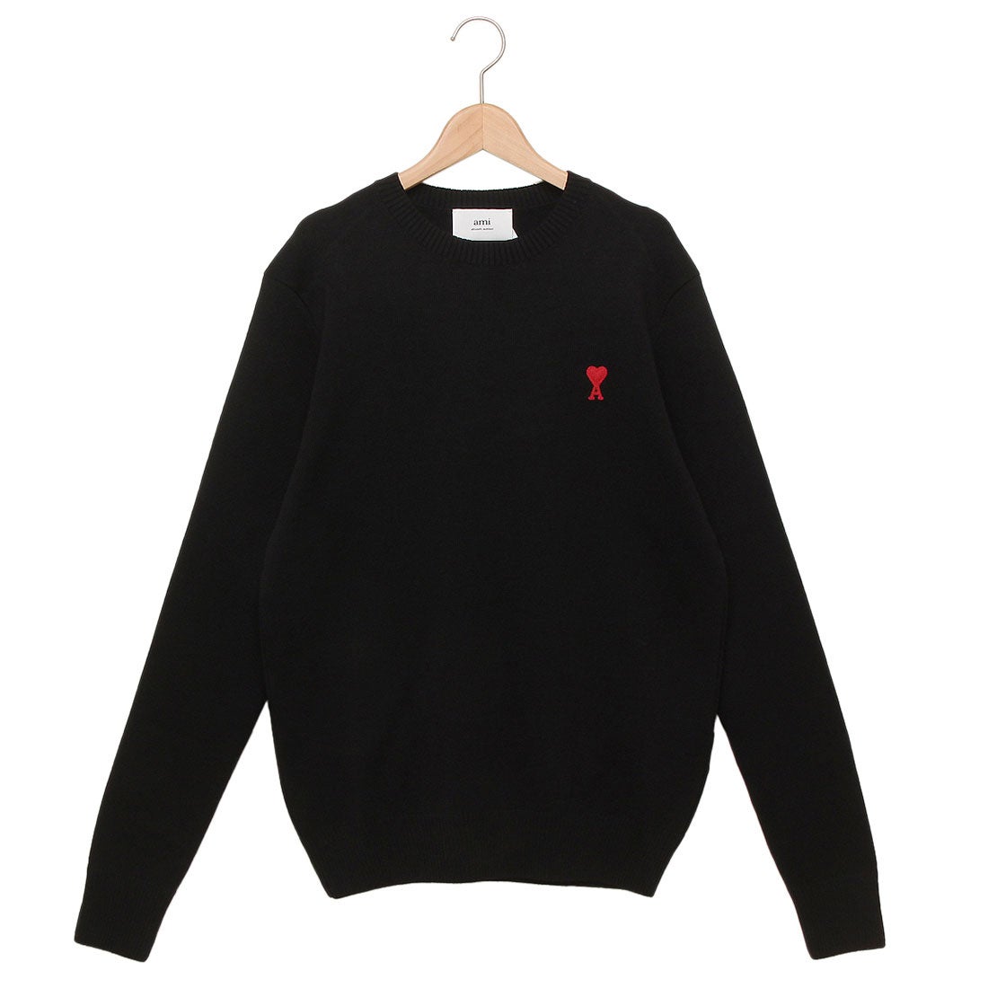 アミパリス Ami Paris ニット セーター ブラック メンズ AMI PARIS