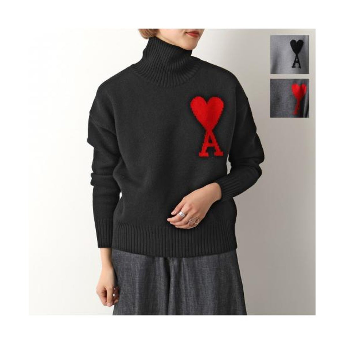 アミパリス Ami Paris ami paris セーター UKS402.018 タートルネック